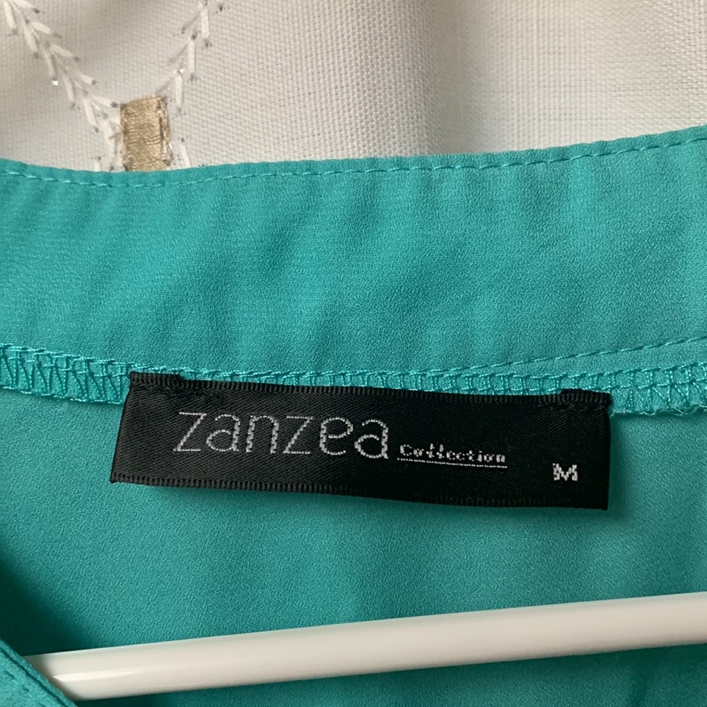 ZANZEA Women's Chiffon Solid V Neck Cuffed Sleeve T Shirt Blouse Top - Picture 5 of 8